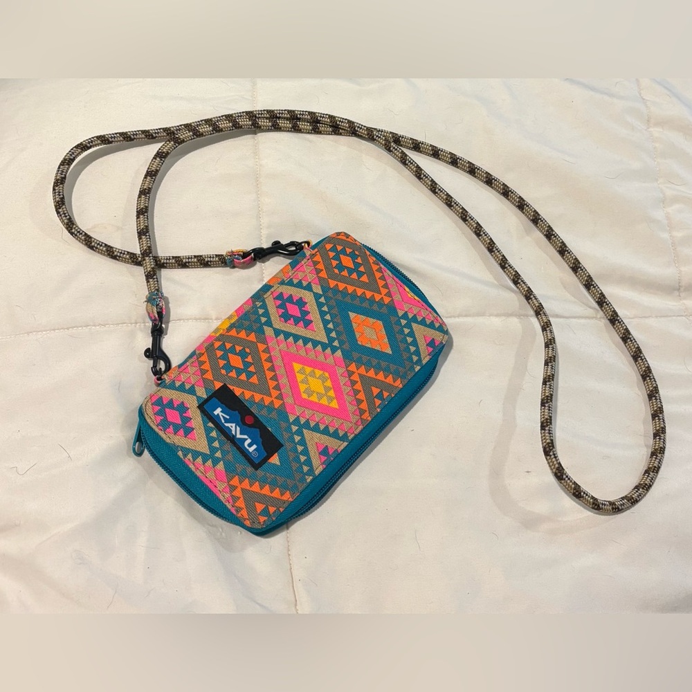KAVU Colorful Geometric Crossbody Bag